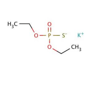 O,O-Diethyl thiophosphate potassium salt (CAS 5871-17-0) - chemical structure image