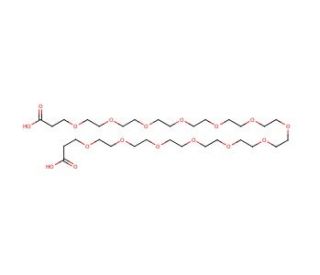 O,O&prime;-Bis(2-carboxyethyl)dodecaethylene glycol (CAS 892155-64-5) - chemical structure image