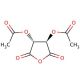 (+)-O,O′-Diacetyl-L-tartaric anhydride (CAS 6283-74-5) - chemical structure image