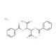 O,O′-Dibenzoyl D-tartaric acid monohydrate (CAS 80822-15-7) - chemical structure image