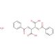 (−)-O,O′-Dibenzoyl-L-tartaric acid monohydrate (CAS 62708-56-9) - chemical structure image
