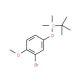 O-t-Butyldimethylsilyl 3-bromo-4-methoxyphenol (CAS 1133116-37-6) - chemical structure image