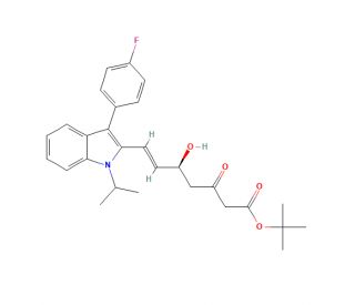 O-tert-Butyl-3-keto Fluvastatin (CAS 194934-95-7) - chemical structure image