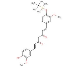 O-tert-Butyl-dimethylsilyl Curcumin - chemical structure image