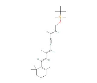 O-tert-Butyldimethylsilyl 11,12-Didehydro Retinol (CAS 210700-51-9) - chemical structure image