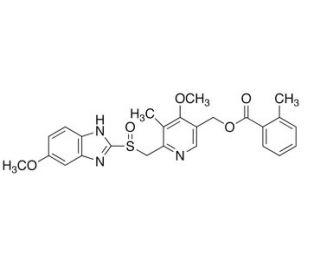 o-Toluoyl-5-hydroxy Omeprazole (CAS 120003-79-4) - chemical structure image