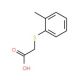 o-Tolylsulfanyl-acetic acid (CAS 18619-15-3) - chemical structure image
