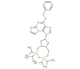 O6-Benzyl-N2,3-etheno-2&prime;-deoxy-3&prime;,5&prime;-O-[tetrakis(isopropyl)-1,3-disiloxanediyl] guanosine - chemical structure image