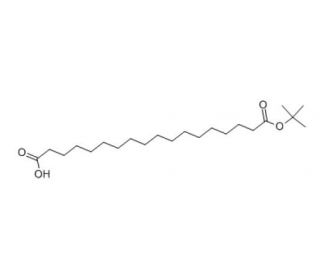 Octadecanedioic acid mono-tert-butyl ester (CAS 843666-40-0) - chemical structure image