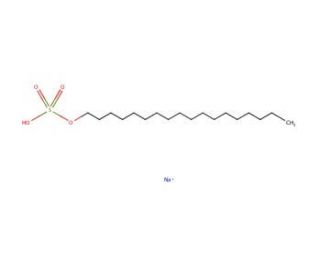 Octadecyl sulfate sodium salt (CAS 1120-04-3) - chemical structure image