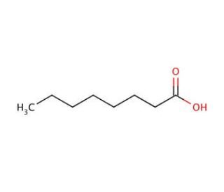 Octanoic acid (CAS 124-07-2) - chemical structure image