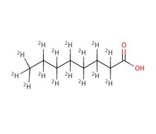 Octanoic-d15 acid (CAS 69974-55-6) - chemical structure image