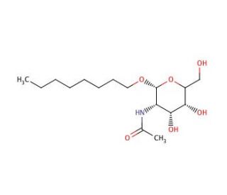 Octyl 2-Acetamido-2-deoxy-β-D-galactopyranoside (CAS 383417-49-0) - chemical structure image
