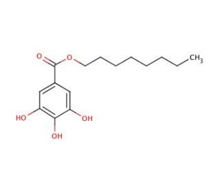 Octyl gallate (CAS 1034-01-1) - chemical structure image