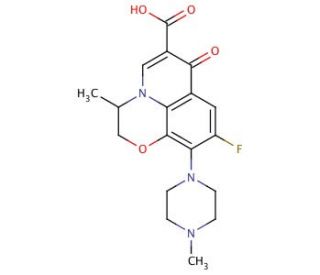 Ofloxacin (CAS 82419-36-1) - chemical structure image