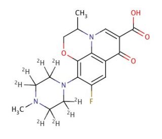 Ofloxacin-d8 - chemical structure image
