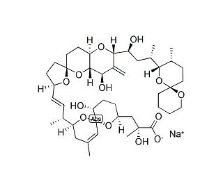 Okadaic acid sodium salt (CAS 209266-80-8) - chemical structure image