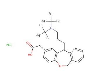 Olopatadine-d6 Hydrochloride (CAS 1217229-05-4) - chemical structure image