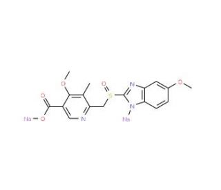 Omeprazole Acid Disodium Salt (CAS 120003-84-1) - chemical structure image