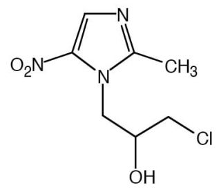Ornidazole (CAS 16773-42-5) - chemical structure image