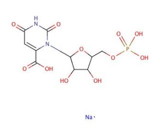 Orotidine 5′-monophosphate trisodium salt (CAS 68244-58-6) - chemical structure image