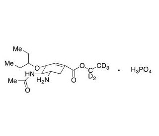 Oseltamivir-d5 Phosphate (CAS 204255-11-8) - chemical structure image