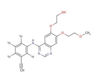 OSI-420-d4, Free Base (Desmethyl Erlotinib-d4) - chemical structure image