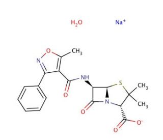 Oxacillin Sodium Salt Monohydrate (CAS 7240-38-2) - chemical structure image
