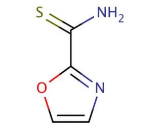 Oxazole-2-carbothioic acid amide (CAS 885274-25-9) - chemical structure image