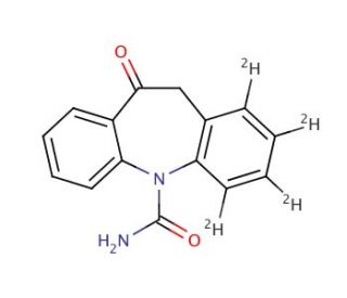 Oxcarbazepine-D4 (Major) (CAS 1020719-71-4) - chemical structure image