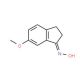 Oxime-2,3-dihydro-6-methoxy-1H-inden-1-one (CAS 180915-76-8) - chemical structure image
