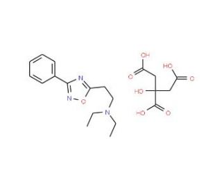 Oxolamine citrate salt (CAS 1949-20-8) - chemical structure image