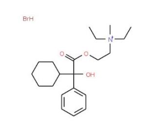 Oxyphenonium bromide (CAS 50-10-2) - chemical structure image