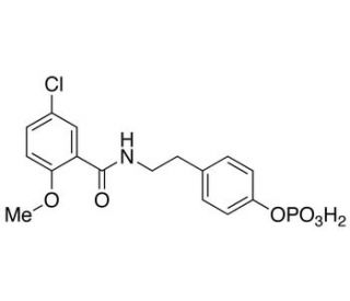 p-[2-[(5-Chloro-2-methoxybenzoyl)amino]ethyl]benzenephosphonate (CAS 594854-55-4) - chemical structure image