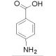 p-Aminobenzoic acid, Free Acid (CAS 150-13-0) - chemical structure image