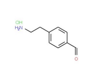 p-aminoethylbenzaldehyde HCl (CAS 64353-37-3) - chemical structure image