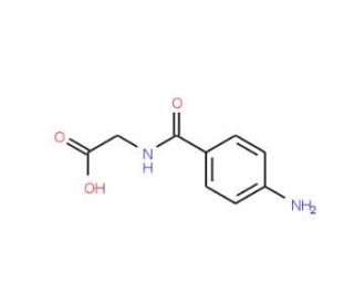 p-Aminohippuric acid (CAS 61-78-9) - chemical structure image