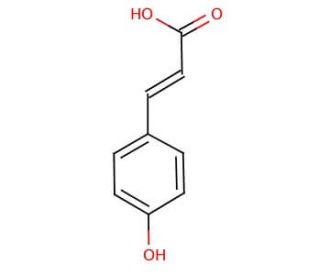 p-Coumaric acid (CAS 501-98-4) - chemical structure image