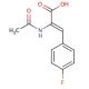 p-Fluoro-α-acetamidocinnamic Acid (CAS 111649-72-0) - chemical structure image