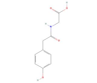 p-Hydroxyphenylacetylglycine - chemical structure image