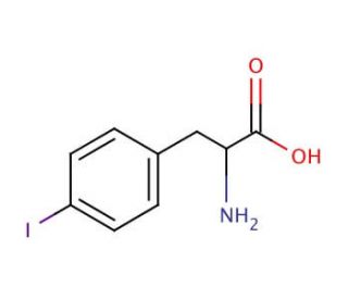 p-Iodo-D-phenylalanine (CAS 62561-75-5) - chemical structure image