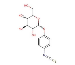 p-Isothiocyanatophenyl &alpha;-D-Glucopyranoside (CAS 20581-45-7) - chemical structure image