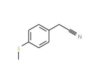 p-(Methylthio)phenylacetonitrile (CAS 38746-92-8) - chemical structure image