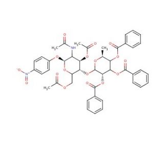 p-Nitrophenyl 2-Acetamido-2-deoxy-3,6-di-O-acetyl-4-O-[2&prime;-O-(2&prime;,3&prime;,4&prime;-tri-O-benzoyl-&alpha;-L-fucopyranosyl)-&beta;-D-glucopyranoside -