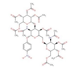 p-Nitrophenyl 2-Acetamido-4-O-acetyl-6-O-(2-acetamido-3,4,6-tri-O-acetyl-2-deoxy-&beta;-D-glucopyranosyl)-2-deoxy-3-O-(2,3,4,6-tet