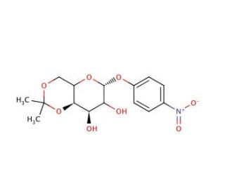 p-Nitrophenyl 4,6-O-Isopropylidene-α-D-galactopyranoside (CAS 29781-31-5) - chemical structure image