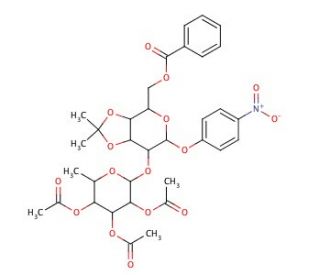 p-Nitrophenyl 6-O-benzoyl-3,4-O-isopropylidene-2-O-(2,3,4-tri-O-acetyl-&alpha;-L-fucopyranosyl)-&alpha;-D-galactopyranoside - chemical st
