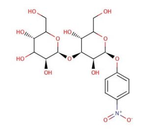 p-Nitrophenyl β-D-laminaribioside (CAS 26255-70-9) - chemical structure image