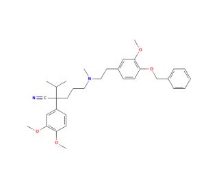 p-O-Desmethyl p-O-Benzyl Verapamil (CAS 114829-62-8) - chemical structure image