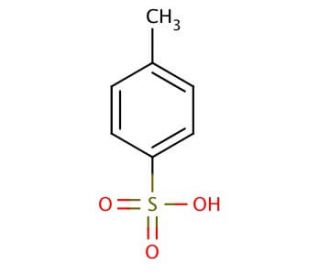 p-Toluenesulfonic acid (CAS 104-15-4) - chemical structure image